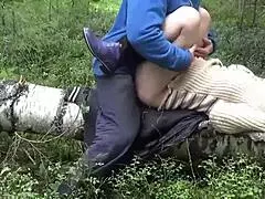 Cunning Forester 4: Outdoor Forest Sex with Legs Up for a Naughty Blonde Milf.