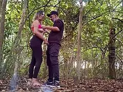 Hey, I met this country girl on the street and took her to the woods for fun