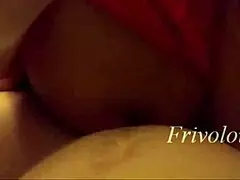 This techno party slut knows how to get down and dirty with everyone watching.