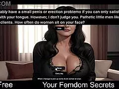 Your femdom secrets unfold as a strict mistress dominates in a thrilling bdsm game with intense humiliation.