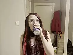 Step Dad Catches Step Daughter Drunk Late at Night. He Won’t Tell Step Mom if She Opens Both Tight Holes for Him.