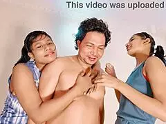 ever seen two wives dominate in a wild ffm threesome?