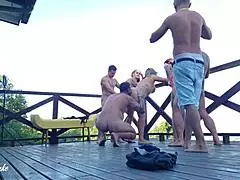 Vazou Video: Wild Students Record Insane Orgy on Dorm Deck, Full on Red and Sheer