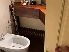 ugh, my pervert stepbro spied on me in shower... shot huge load on my face