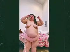 Why Does This Mature Cougar Dance Topless with Saggy Tits on Cam?