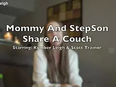 Mommy and Stepson Sharing Couch for Forbidden Fun