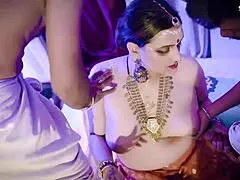 Big Boobs Milf Enjoys Kamasutra Threesome with Two Big Cock Servants