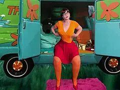 granny velma dinkley got licked and dicked till orgasm! creampie finish! 😜