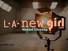 skinny tall model flaunts her stunning figure on camera.