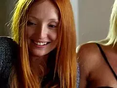 vivthomas presents a steamy lesbian threesome featuring a playful horny milf.