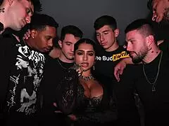 Yasmina Khan Birthday Gangbang with Triple Penetration and Six Messy Creampies