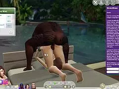 My Simified Mom And Her BBC Boyfriend Share Intense Anal Sex Like In Real Life