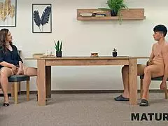 I can't resist getting paid to jerk off and fix those hard cocks on the desk