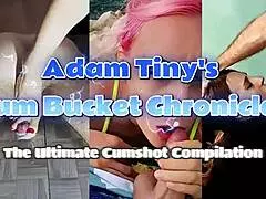 oh man, adam's tiny 18+ cum bucket chronicles with ultimate cumshot compilation action 🍆💦