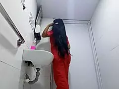 is the amateur camera catching latina patients and nurses peeing in the hospital bathroom?