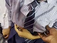 The Desi schoolgirl virgin tried hardcore fucking at home.