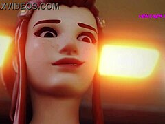 3D动画Brigitte Doms的快感。