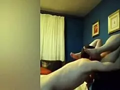 Belly-filled wife takes it all