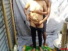 Bathroom fun with hubby away