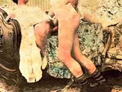 Vintage Hairy Pussy: A Retro format themed hardcore Mature Granny scene