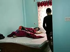Indian nri wife sleeping around on her husband with a food delivery boy for raw interracial fuck
