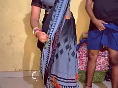 Indian stepmom's bathroom romp caught