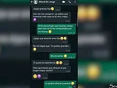 Stepmom's dirty messages on WhatsApp