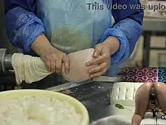Tina's sausage-filled session with SASU