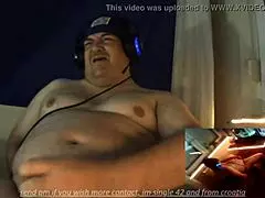 A hairless milf performing a solo gay video for the benefit of the masses