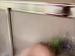 Shapely blonde gets clean naked