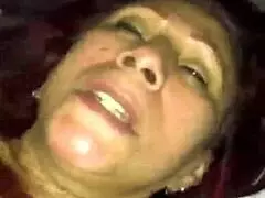 Mature Latina covered in cum