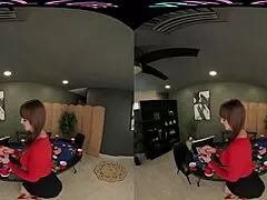 VR Poker with Brunette MILF