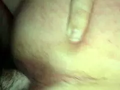 Hairy pussy gets cum shower