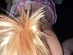 Interracial couple enjoys oral sex