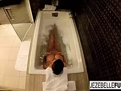 Jezebelle Bond's steamy bathtub solo