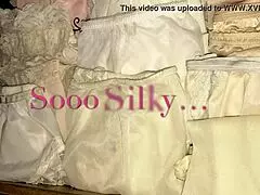 MILF crossdressing in nylon panty