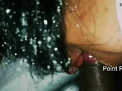 Teen European woman sucking a big dick
