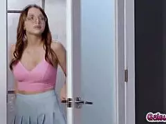 We see some hot action as the milf and teen fuck in a threesome group fuck