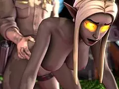 Slutty grown women with large busts enjoy getting tit fucked in Fortnite