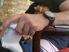 As usual, MILF receives cock in face and throat, and her ass is fucked on the Xbox set