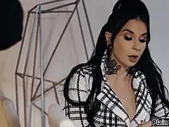 Taboo three some big tits MILF and hr get dominated