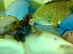 Bukkake MILF swallow the dick and throat fu#ing momi