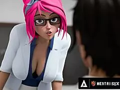 The ultimate hentai experience: to cum on tits in front of the whole class