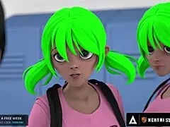 The ultimate hentai experience: to cum on tits in front of the whole class