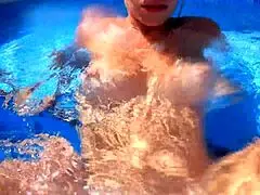 Anal mature beauty fucked in a pool