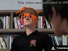The ultimate hentai experience: to cum on tits in front of the whole class